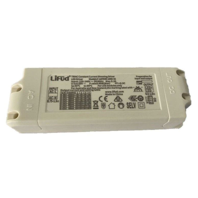 Alimentation de pilote triac dimmable V-tac 11410 pour panneaux led 40 w