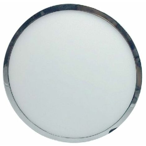 V-TAC 12W LED Panel Deckenmontage Rund Chrom Farbe Warmweiß