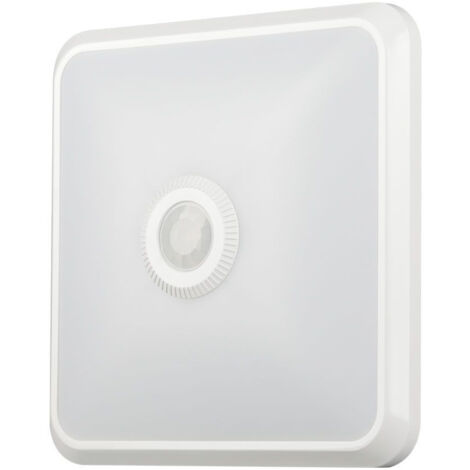 V-TAC 12W quadratische Samsung Chip LED-Deckenleuchte mit PIR-Sensor, weiß, 3-in-1