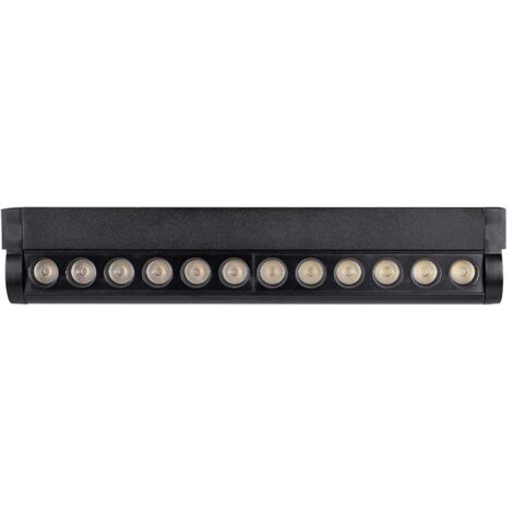 V-TAC 12W verstellbare magnetische LED-Schienenleuchte, Schwarz, Warmweiß, IP20