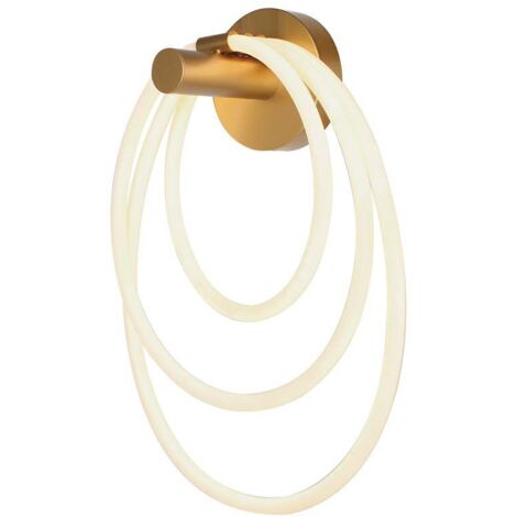V-TAC 14W LED Wandleuchte 350180500mm Metall und Silikon Farbe Gold Warmweiß