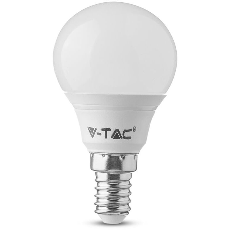 V-TAC VT168 LED Plastic Light P45 Shape Bulbs Samsung Chip White E14 3000K 5.5W - size Small - color Brown - Brown