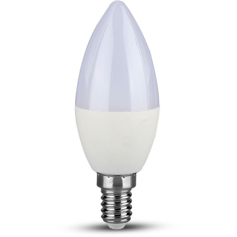 V-TAC VT171 LED Candle Light E14 Base Bulbs Samsung Chip White C37 3000K 5.5W