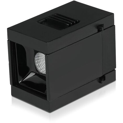 V-TAC 1W 24V SMD LED Magnetschienenstrahler UGR19 Schwarz Warmweiß IP20 CRI90