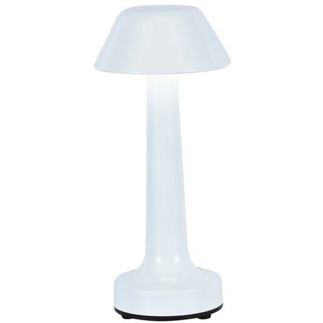 V-TAC 1W LED Tischlampe Farbe Weiß Wiederaufladbar mit USB C Touch Dimmbar 3in1