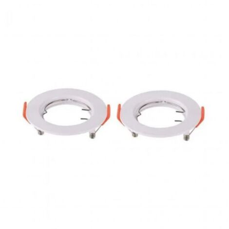 V-TAC 2 PZ Portafaretto LED da Incasso Rotondo GU10 Colore Bianco - SKU 6640 VT-929-W
