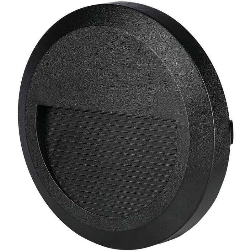Downlight led rond pour montage en surface 2W Noir Couleur 3000K IP65