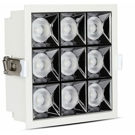 V-TAC 36W (94W) Samsung Chip LED-Einbaustrahler UGR19 36° Warmweiß CRI90