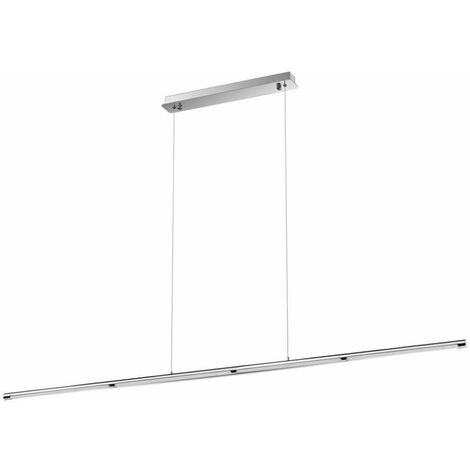 V-TAC 36W Edelstahl-Röhren-LED-Kronleuchter in Chrom-Naturweiß