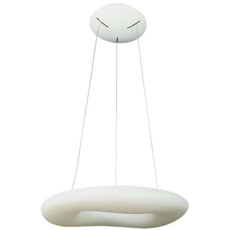 V-TAC 38W kreisförmiger LED-Kronleuchter mit Fernbedienung CCT 3in1 dimmbar Weiß