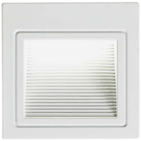 V-TAC 3W quadratische LED-Stufenleuchte, Einbaumontage, Weiß, Naturweiß, IP20