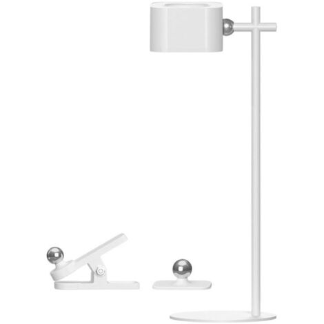 V-TAC 3W wiederaufladbare magnetische LED-Tischlampe, weiß, Touch-dimmbar 3-in-1