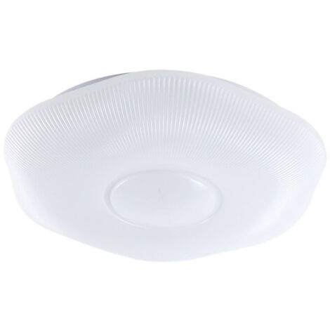 V-TAC 40W LED Deckenleuchte gewellt Fernbedienung CCT 3in1 D400mm dimmbar, geriffelte Abdeckung