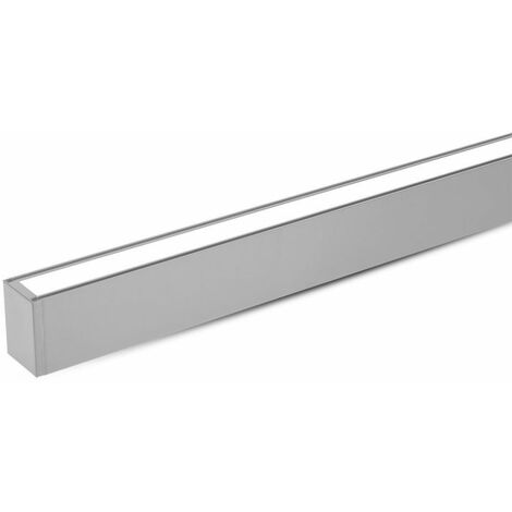 V-TAC 40W UGR19 Lineare LED-Hängedeckenleuchte mit Samsung Chip, Silber, Naturweiß