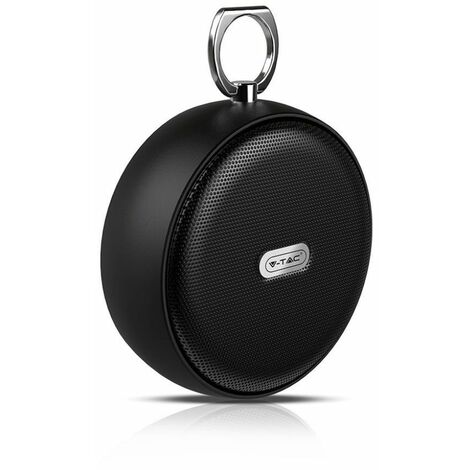 V-TAC 4W Bluetooth-Lautsprecher mit Mikrofon und TF-Steckplatz, 800 mAh, Schwarz