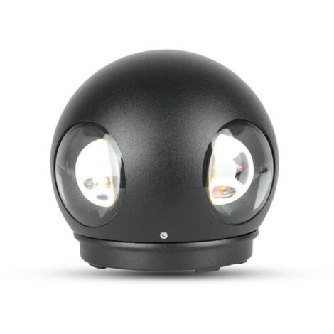 V-TAC 4W COB LED Kugel-Wandleuchte, Weiß, Warmweiß, IP65