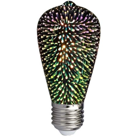 V-TAC 5W ST64 E27 LED-Lampe, 3D-Filament, Warmweiß