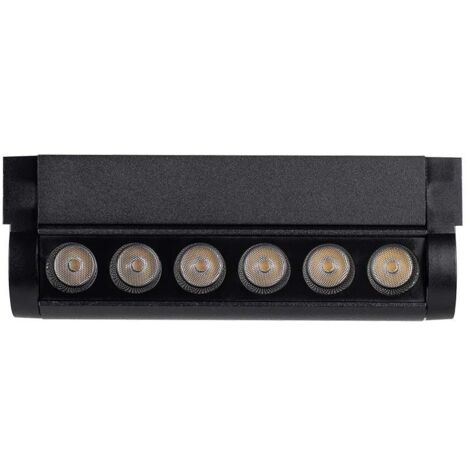 V-TAC 5W verstellbare magnetische LED-Schienenleuchte, Schwarz, Warmweiß, IP20