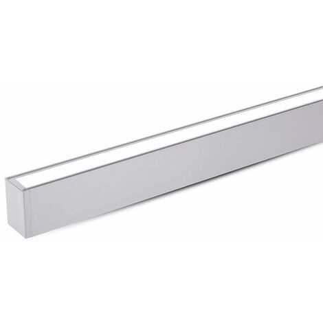 V-TAC 60W Linear LED Deckenleuchte mit Samsung Chip, 120cm Naturweiß, Silberfarbe