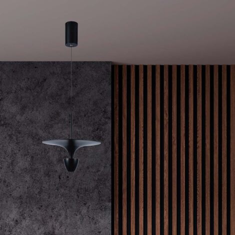 V-TAC 9W LED Kronleuchter mit Modernem Design 30320100cm Farbe Schwarz Naturweiß