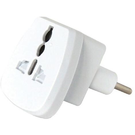 V-TAC Adattatore Universale con Spina 10A 2P+T Colore Bianco