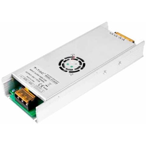 V-TAC Alimentatore in Metallo 350W 24V 15A con 2 Uscite IP20