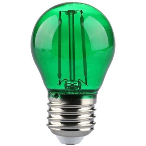 V-TAC Ampoule LED E27 2W G45 Filament Couleur Vert