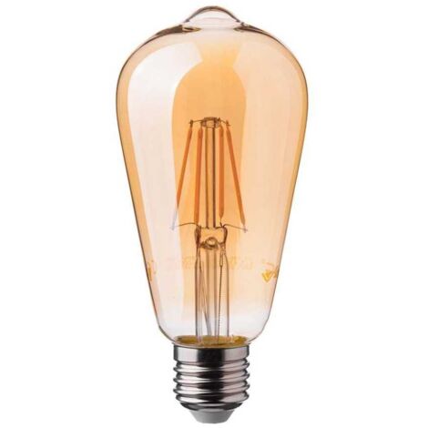 V-TAC Ampoule LED E27 6W ST64 Filament Ambre 2200K
