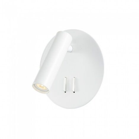 V-TAC Applique 2 LED Tasti On/Off Retroilluminata 6W Orientabile 3W Bianco Caldo