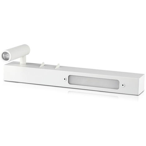 V-TAC Applique da Hotel per Lettura con 2 LED 3W e 6W Colore Bianco Bianco Caldo