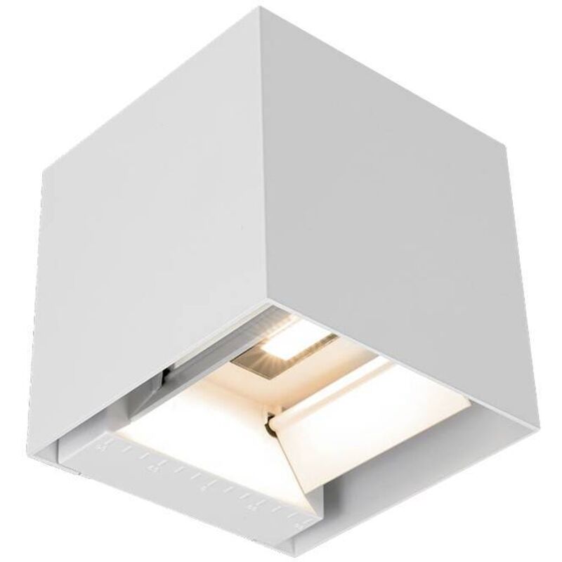 Lampe de jardin LED avec panneau solaire et capteur 9W blanc 150153150mm 4000K IP65