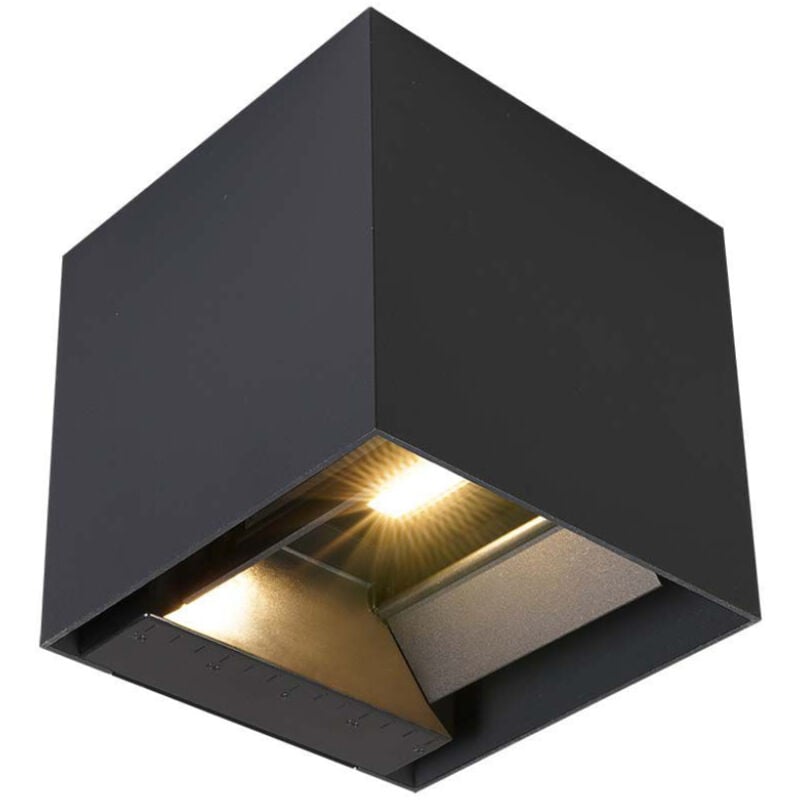 V-tac - Lampe de jardin led avec panneau solaire et capteur 9W Couleur Noir 150153150mm 3000K IP65