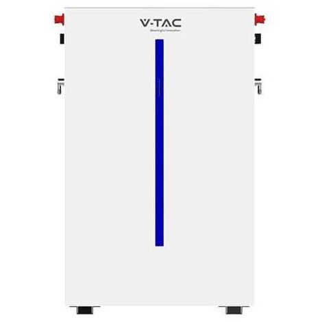 V-Tac Batteria BMS LiFePO4 51.2V 6.14kWh IP65 per Inverter Impianto Fotovoltaico CEI 0-21