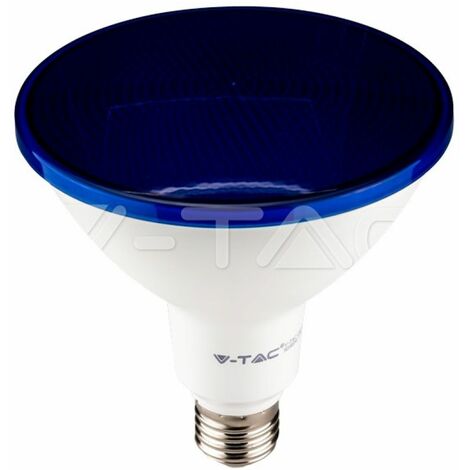 V-TAC Bombilla LED E27 17W PAR38 Color Azul IP65