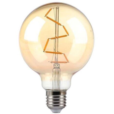 V-TAC Bombilla LED E27 4W G95 Filamento àmbar 2200K