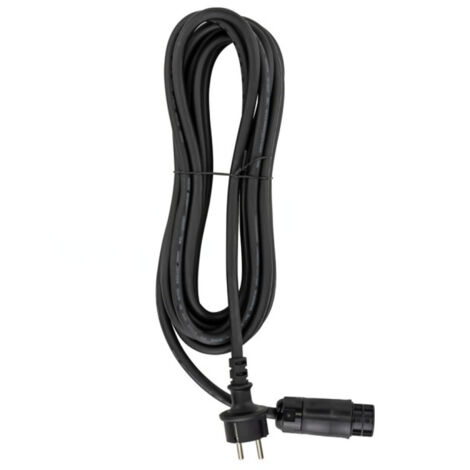 V-Tac – Câble pour micro onduleur 5 mètres noir – Tension 230V, Intensité 16A, Puissance 3500W – 11739