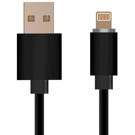 V-TAC Cavo da Lightning (iPhone) a USB-A 1.5m Ricarica Rapida 2.4A Licenza MFI Nero - 8452
