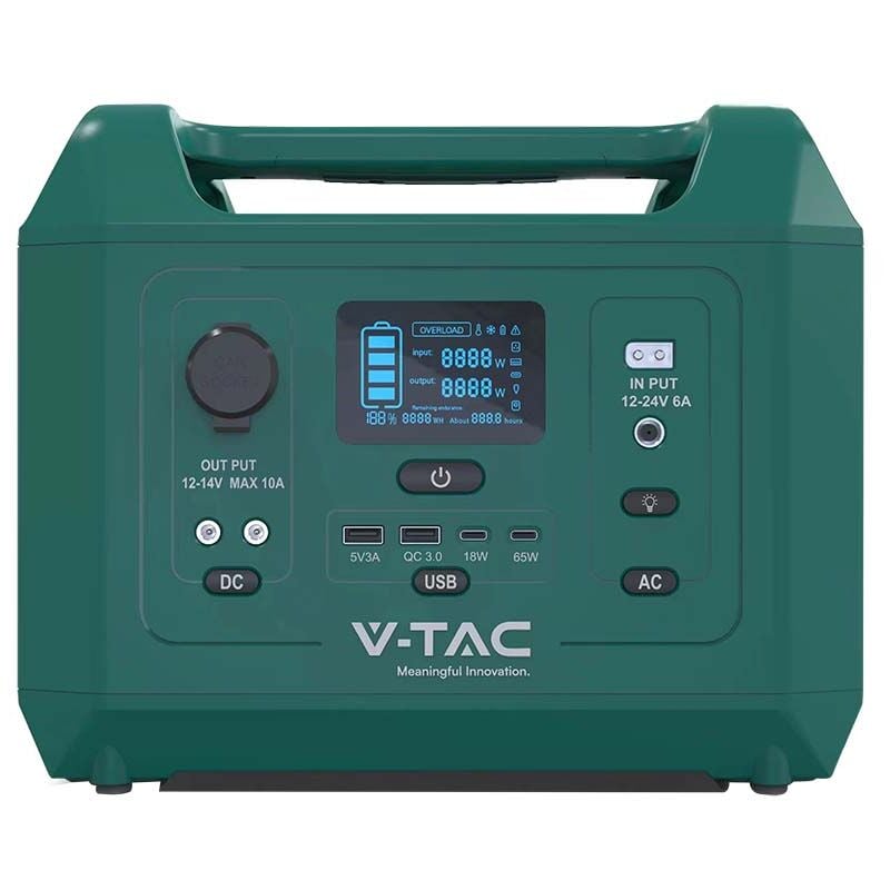 V-tac - Centrale électrique portable - Vert - 300W