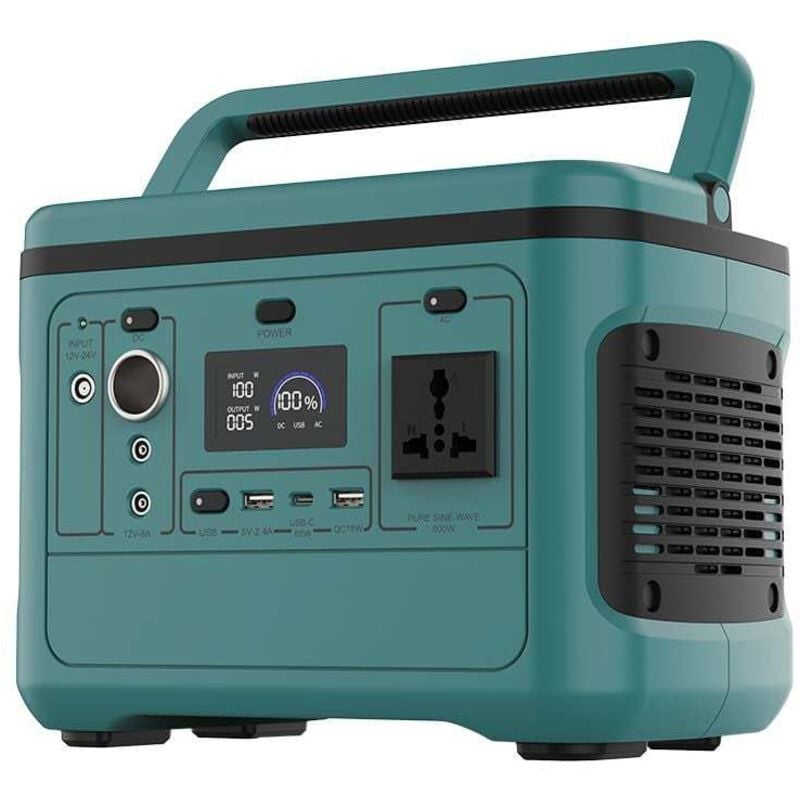 Centrale électrique portable - Vert - 600W