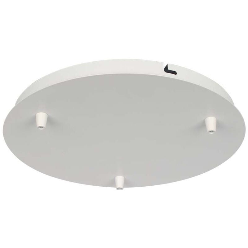 V-tac - Chandelier en acier Rose d:300h:25mm avec 3 trous Couleur Blanc mat