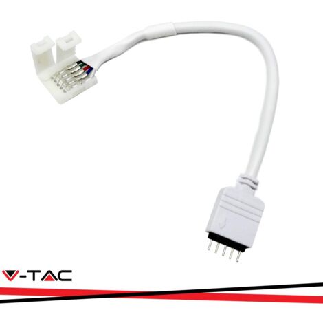 V-TAC Connettore per Controller e Strip LED SMD5050multicolore RGB+W con Clip a 5 Pin