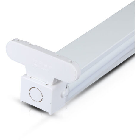 V-TAC Doppel-Deckenleuchte für 2 x 150 cm T8 LED-Röhren in Eisen, IP20