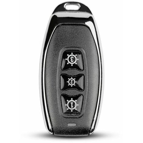 V-TAC Dreifach-Tasten-Funkfernbedienung mit Sensor, Farbe Schwarz, IP54