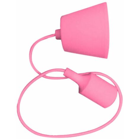 V-TAC E27 Pendelleuchtenfassung (max. 60 W) aus rosa Silikon