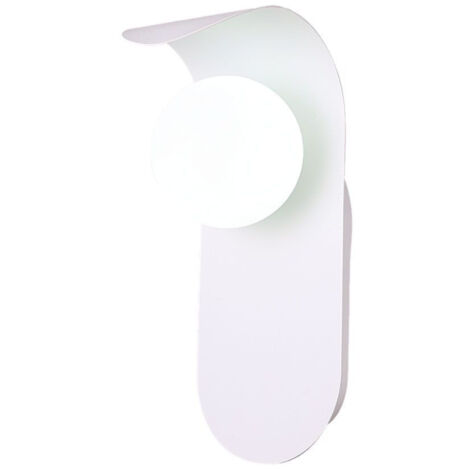 V-TAC Faretto da Parete applique Attacco G9 in Metallo e Vetro, Colore Bianco IP20 - 23408
