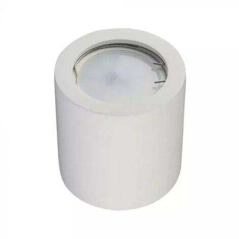 V-tac faretto in gesso tondo 35w attacco gu10 colore bianco 3665