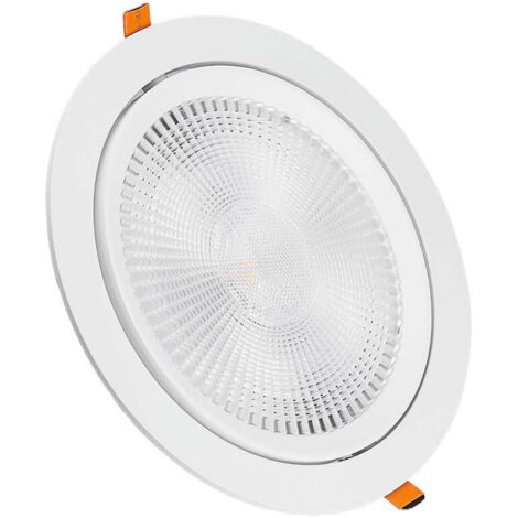V-TAC Faretto LED Chip Samsung da Incasso Rotondo 30W Inclinabile Colore Bianco Bianco Freddo