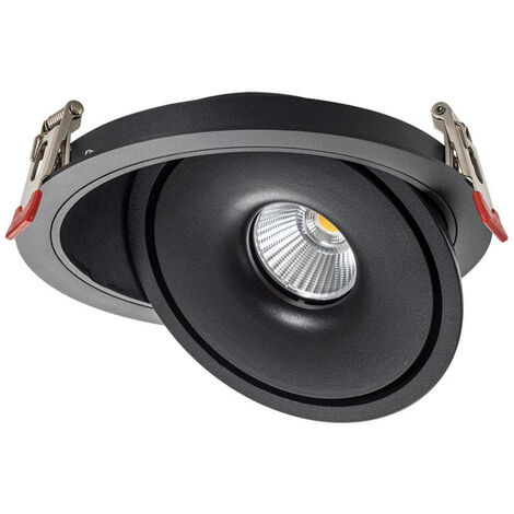 V-TAC Faretto LED COB da Incasso Rotondo 20W 16550mm Colore Nero 3in1