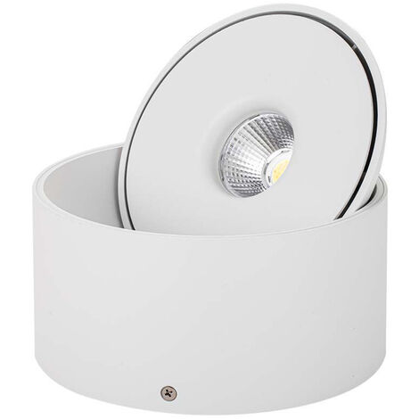 V-TAC Faretto LED COB da Incasso Rotondo 28W Inclinabile Colore Bianco 3in1