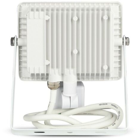 V-TAC Faro LED Chip Samsung 30W Sensore di Movimento e Crepuscolare Bianco Freddo IP65